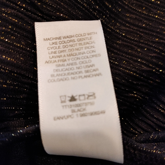 Time and Tru Ring Cut-Out One-Piece with Gold Metalic Weave Knit Swimsuit XL - Picture 12 of 12